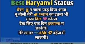 Best Haryanvi Status