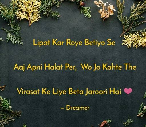 Virasat Shayari In English