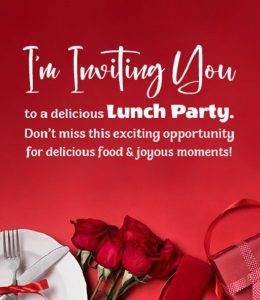 More Lunch Party Invitation Messages