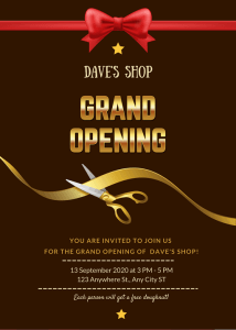 Shop Opening Invitation Messages