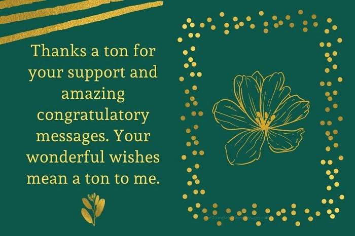 Responding to Congratulations