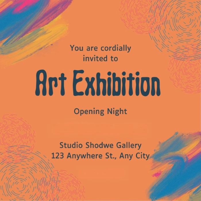 Creating an Exhibition Invitation Message